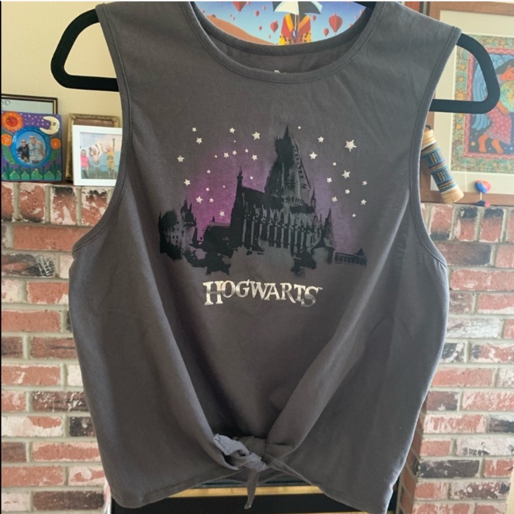 Harry Potter Hogwarts Front Tie T Shirt Size L